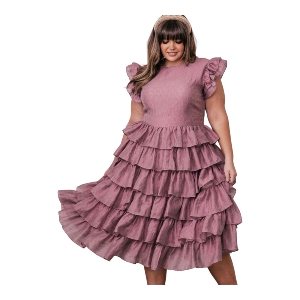 JessaKae Ruffled Pink Dress